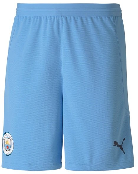 Calção oficial Puma Manchester City 2020 2021 Azul 